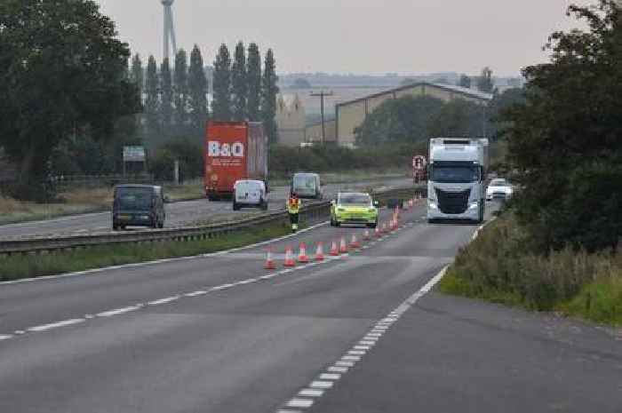 Live A1 traffic updates as road remains closed several hours after crash near Grantham