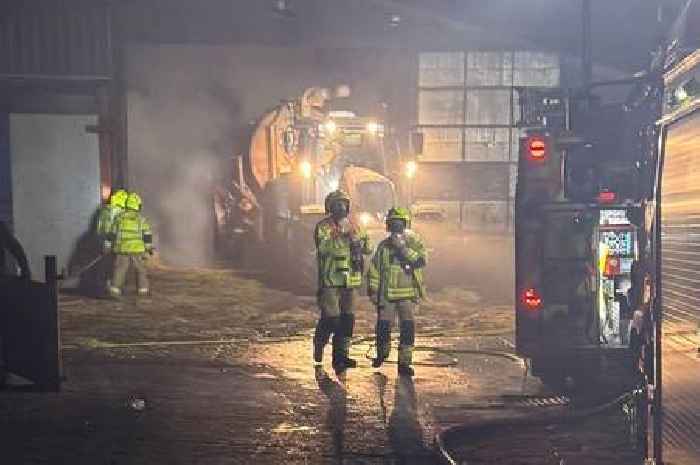 Fire crews tackle barn blaze involving 29 tonnes of straw
