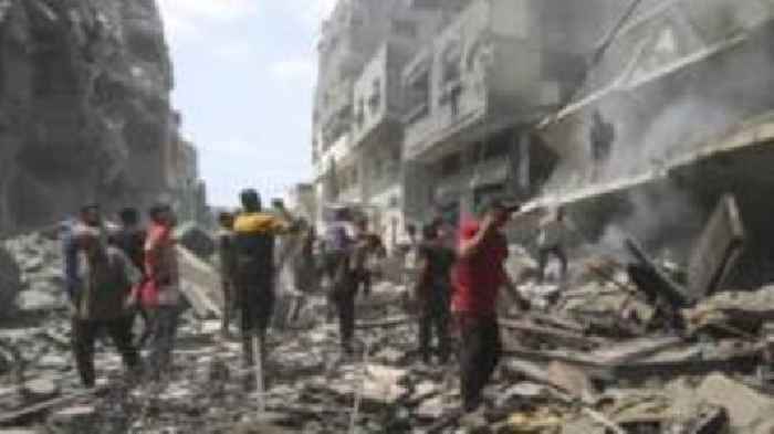 Israel bombards Gaza City as UK and allies demand action against 'unfolding famine'