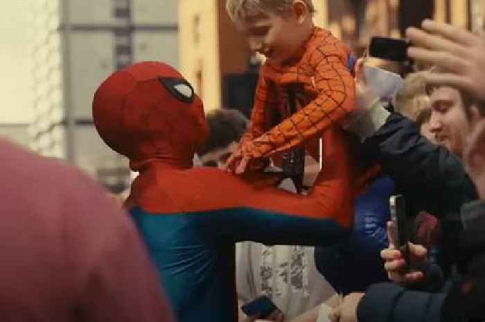 Spider-Man loving Glasgow boy meets Tom Holland as his dad cries 'tears of joy'