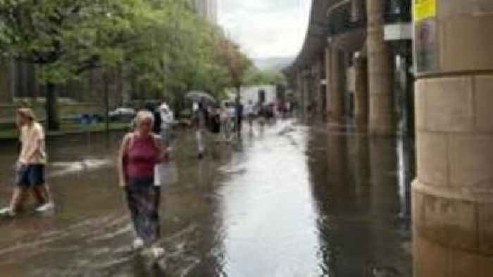Shopping centre evacuated as flash flood hits Dundee