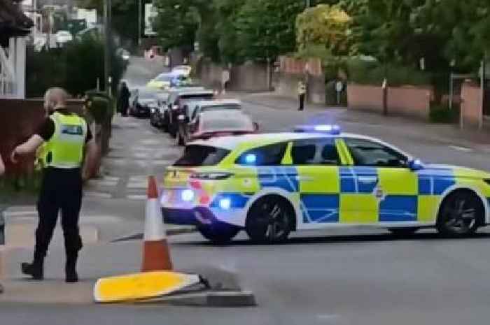 Live updates as police close Derby road with cordon in place