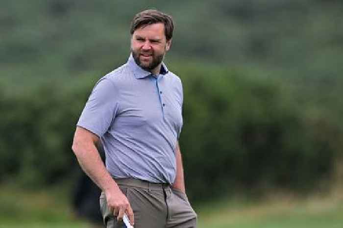JD Vance spotted playing golf at Trump Turnberry during family holiday in Scotland