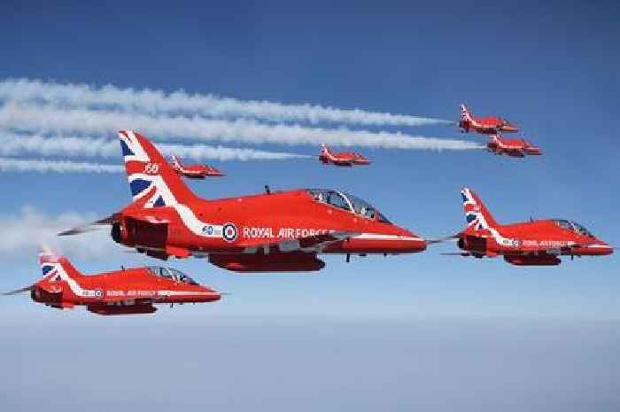Exact time Red Arrows set to fly over Leicestershire today is revealed