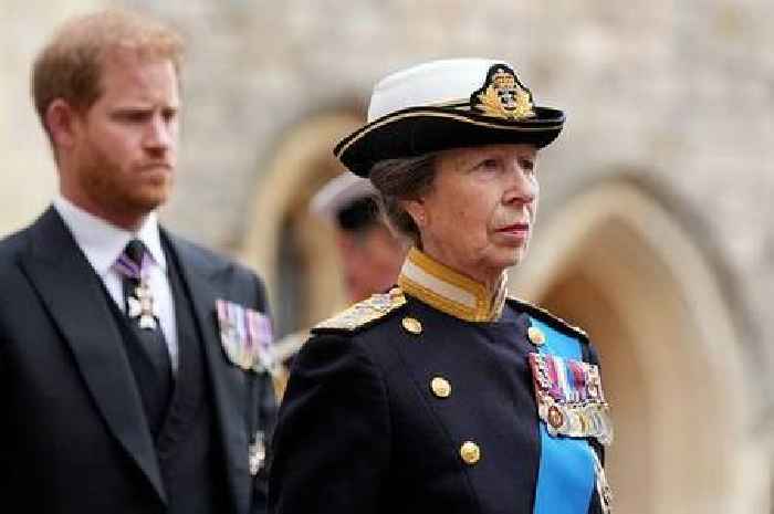 Princess Anne will find it 'hard to forgive' Prince Harry's rift with Royals