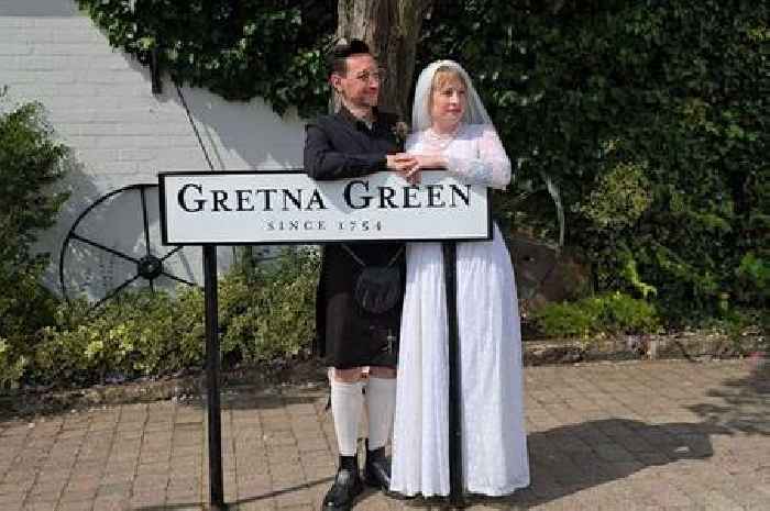 Woman says 'I do' on exact same date ancestors tied the knot at Scotland's marriage mecca