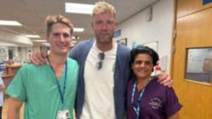 Flintoff backs helipads campaign after crash