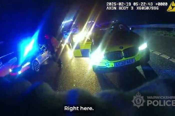 Dramatic footage emerges of 155mph M1 pursuit through Leicestershire
