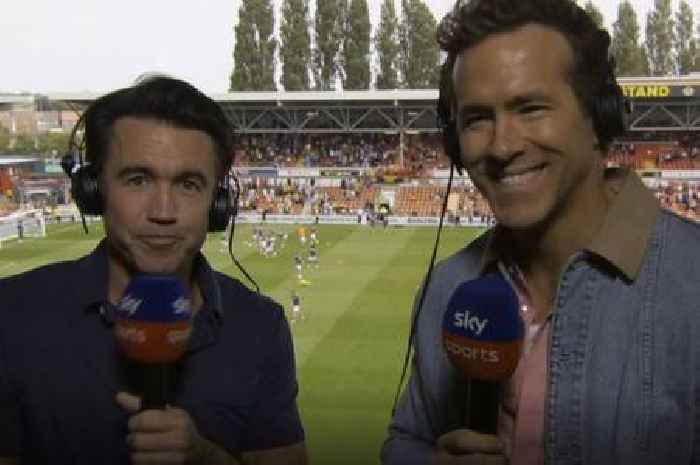 Ryan Reynolds turns up on Sky Sports live, mocks Wrexham pundit and reveals gift