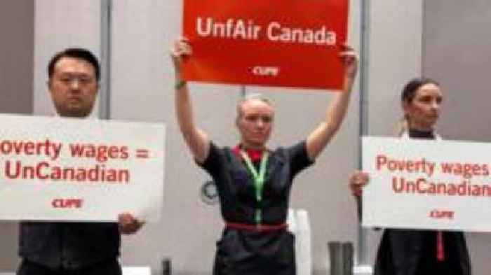 Hundreds of flights grounded as Air Canada staff strike