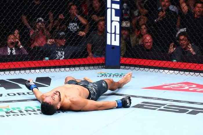 UFC 319 star Aaron Pico rushed to hospital after horror elbow KO as Dana White gives update