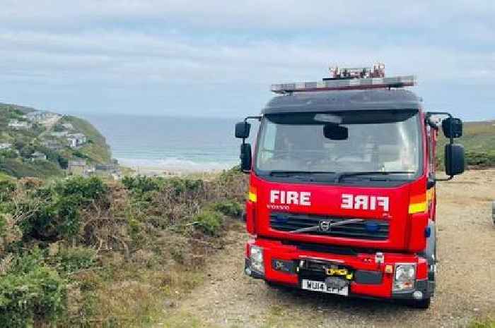 Passing steam engine sparks sparks series of fires in Cornwall