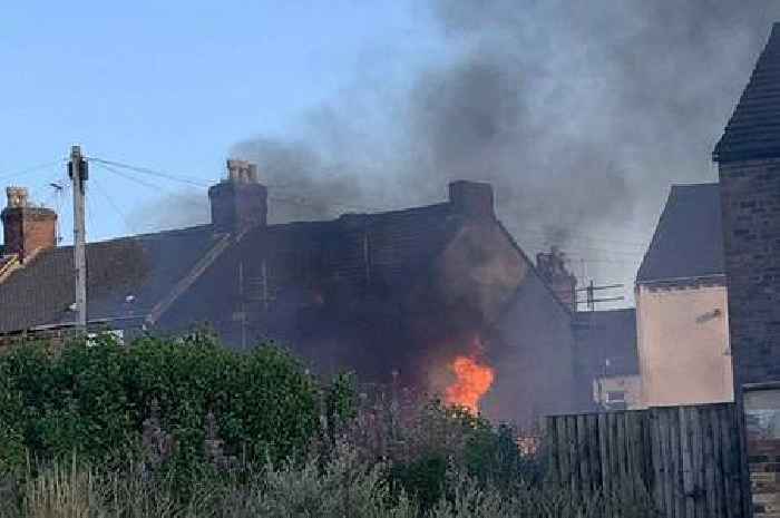 Live updates as fire rages in Stoke-on-Trent street
