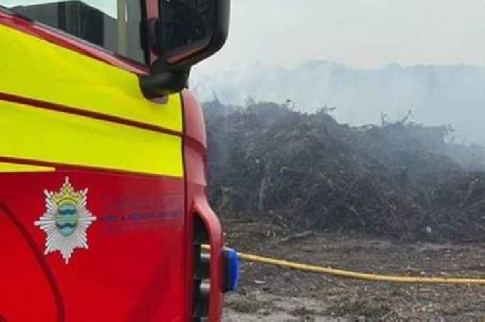 Firefighters to remain at scene of massive waste fire for ‘most of the day’