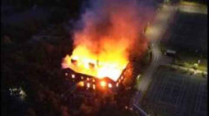 Major fire at abandoned 18th Century manor house