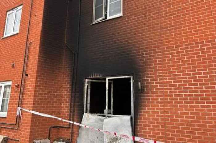 Firefighters battle fire at two flats after barbecue