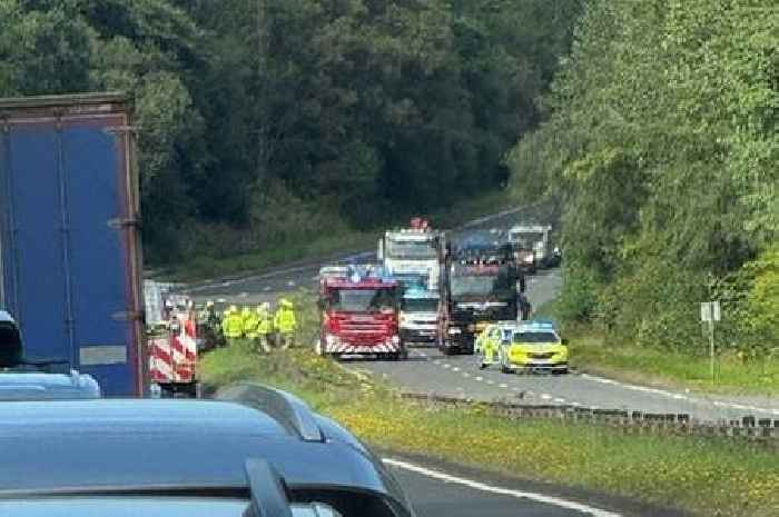 Man rushed to hospital following A82 crash in Dumbarton as police issue appeal for information