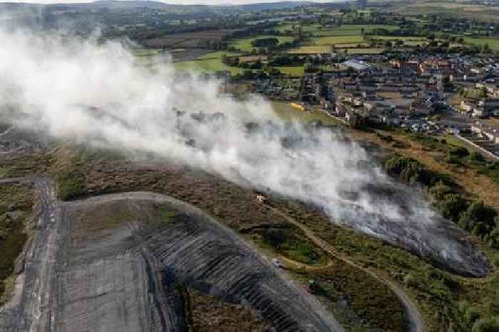 Blackened Welsh hillside as three-day wildfire leaves trail of destruction