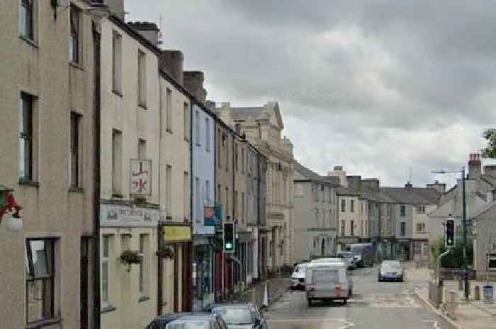 Car driven into man on Welsh high street
