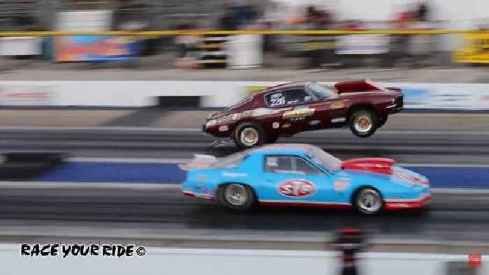 41-Mile Time Capsule 1970 Pro Stock Chevy Camaro Drags Pontiac Firebird, It's Over in 9s