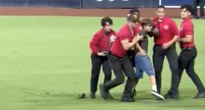 WATCH: Kid Runs Onto the Field at San Diego Padres Game, Brutally Taken Down by Security