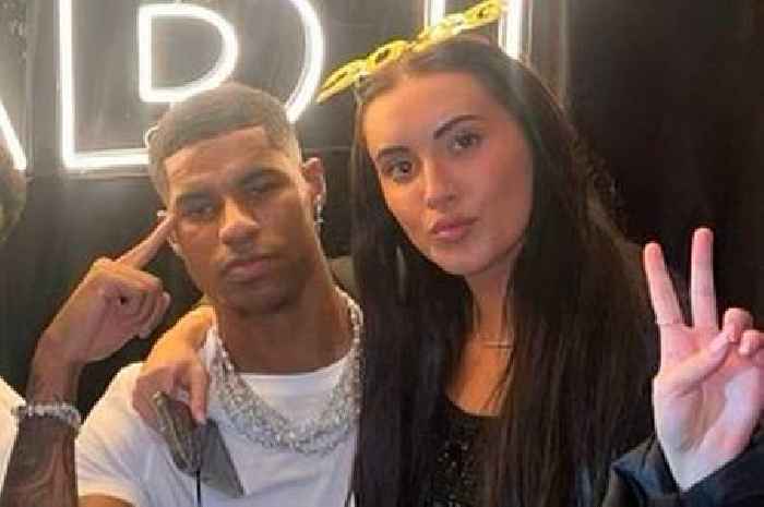 Marcus Rashford snapped with 'on-off girlfriend' Lucia Loi while stopping for Barca fans
