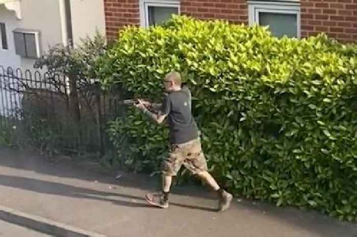 Man ‘grinned’ at police officer. Then shot him with crossbow