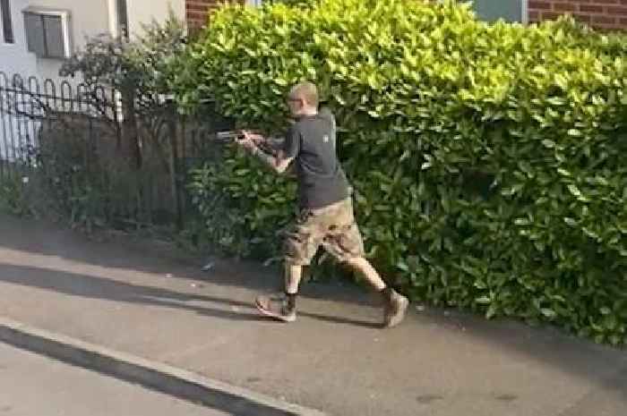 Man stabbed neighbour then ‘grinned’ at police officer before he shot him with crossbow