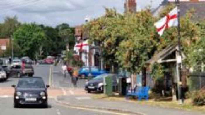 Why are people flying St George's flag?