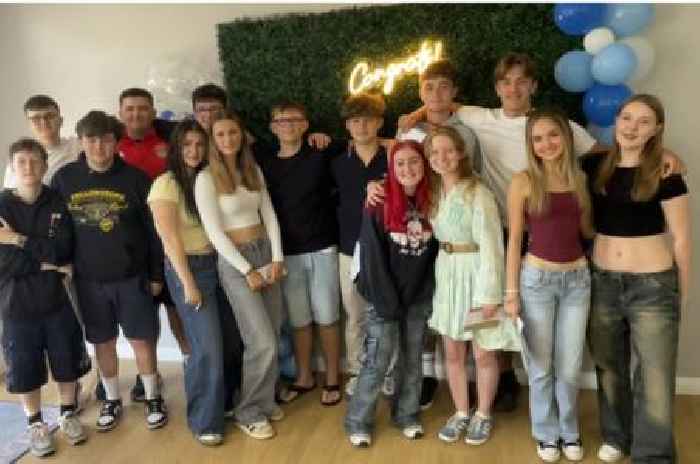 Sadness as pupils pick up GCSE results for the last time as top school to close