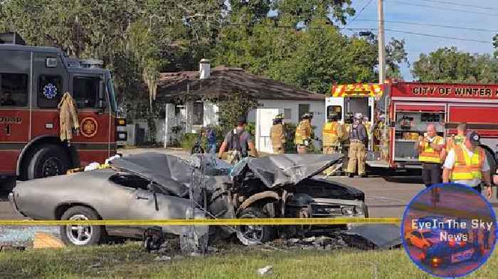 Man Restores 1968 GTO, Drives It Hard, Wraps It Around a Pole in Front of a Fire Station