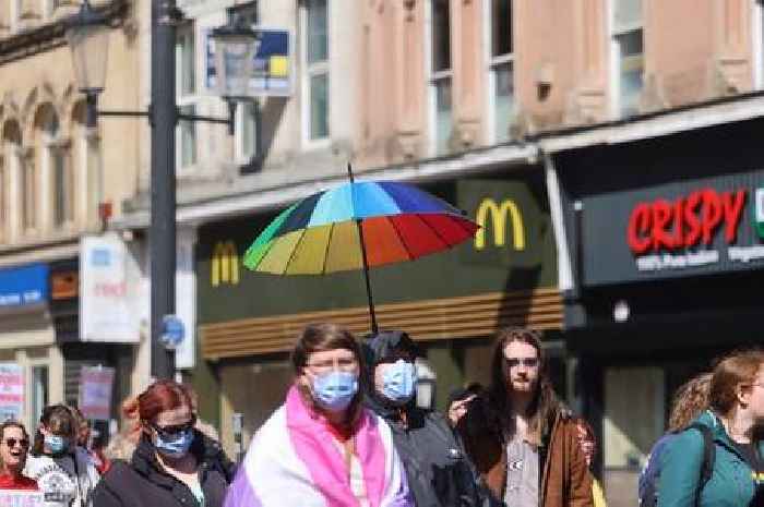 Hundreds take to the streets for Trans Pride march in Cardiff