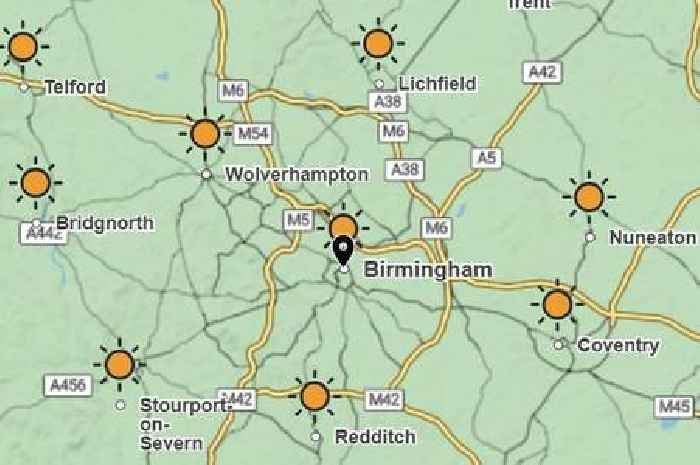 Hour-by-hour West Midlands forcast for Bank Holiday Monday scorcher