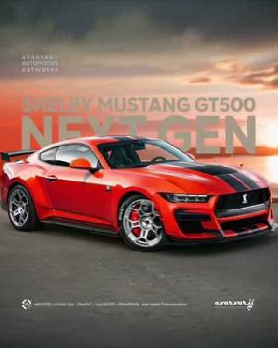 Ford's New 2026 Mustang Shelby GT500 Looks Like a Dodge Charger Killer in CGI Land