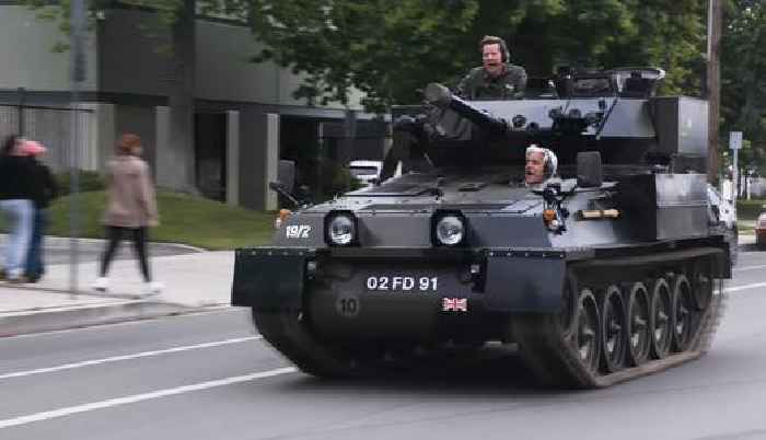 Jay Leno Drives His 1972 Alvis Scorpion Tank: 