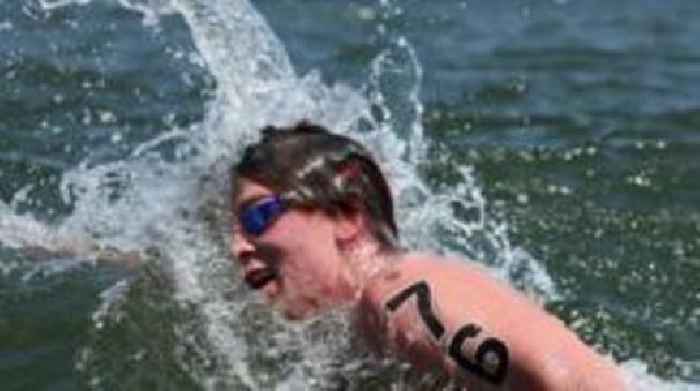 Olympian Pardoe completes 'Three Peaks' swim challenge