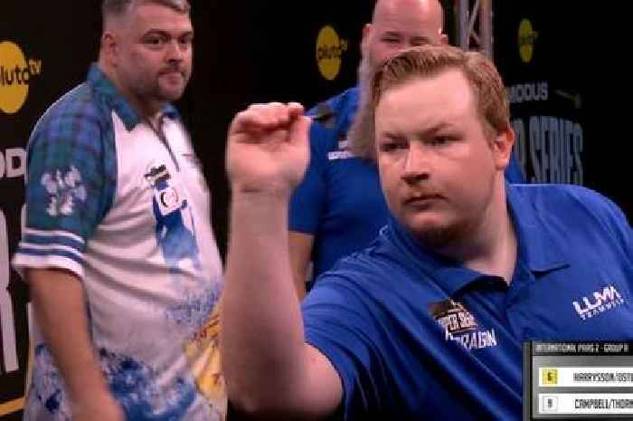 Darts duo almost have 'best leg of all-time' after nine-darter missed on triple bull