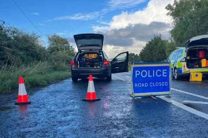Live: B4077 closed all night after crash