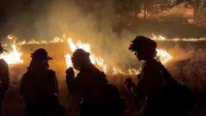 Watch: Wildfire threatens California's famed wine country in Napa Valley