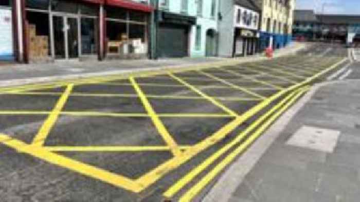 Town 'bemused and confused' as big yellow box disappears