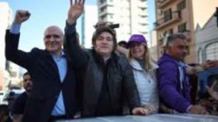 Argentina's Milei rushed to safety after convoy pelted with rocks