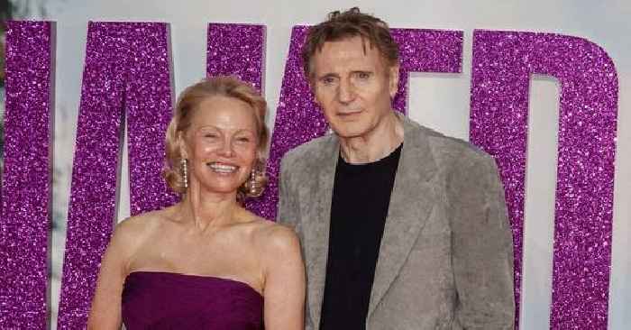 Pamela Anderson and Liam Neeson's Romance Was Just 'Clever Marketing' for Movie, Source Claims: 'There Was Never a Relationship'