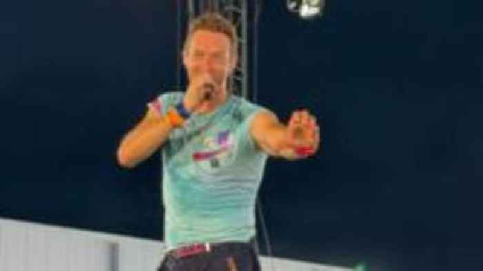 Coldplay star jokes about 'West Country beef'