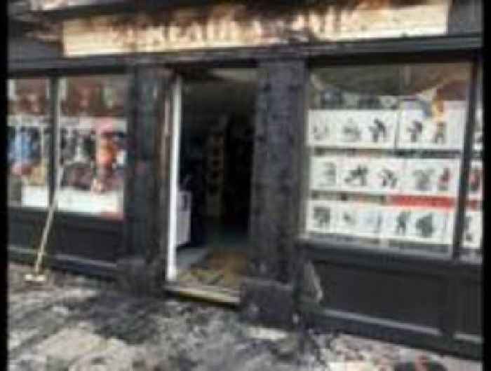 Comic book shop damaged in suspected arson