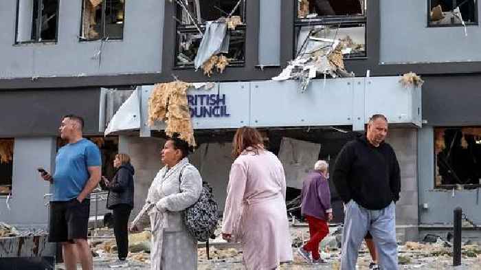 UK to summon Russian ambassador after British Council building hit in Kyiv, Sky News understands