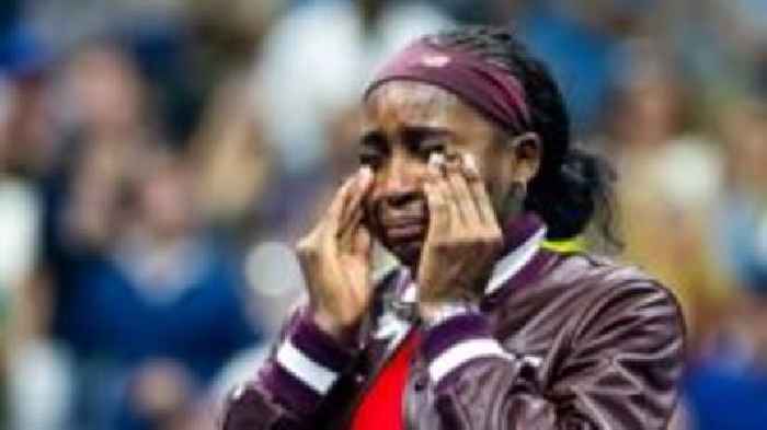 Tearful Gauff thanks Biles after tough US Open win