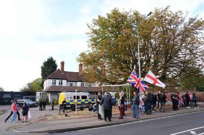 Police officers injured and car driven on wrong side of road during Epping hotel protest after Court of Appeal ruling