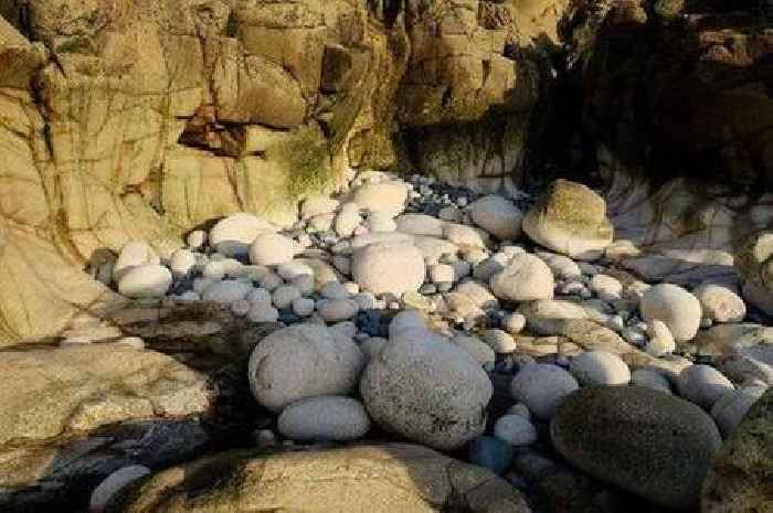 Inside the UK's 'Dinosaur Egg Beach' nestled near an 'almost tropical' valley