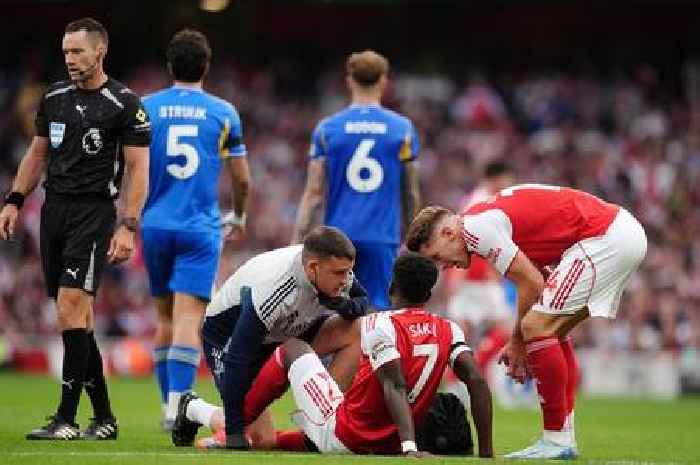 Mikel Arteta says Bukayo Saka will only be sidelined for a ‘couple of weeks’