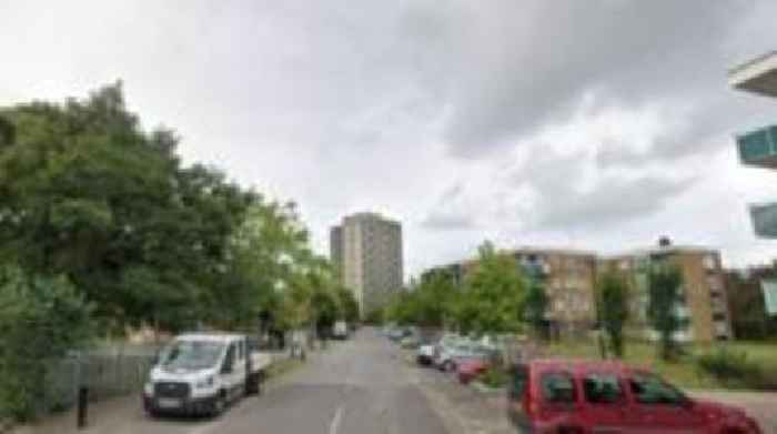 Manhunt after woman dies following flat fall